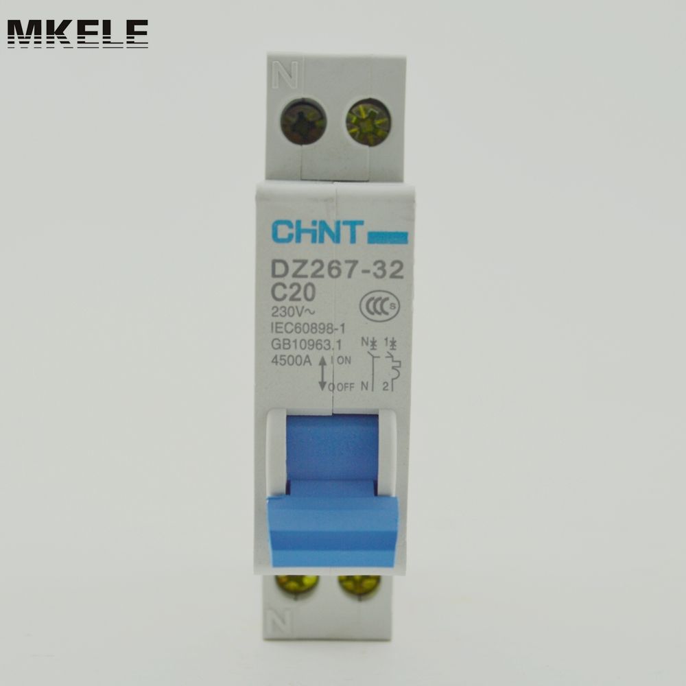 Factory Direct Sales Chint Circuit Breaker DZ267-32 1P+N