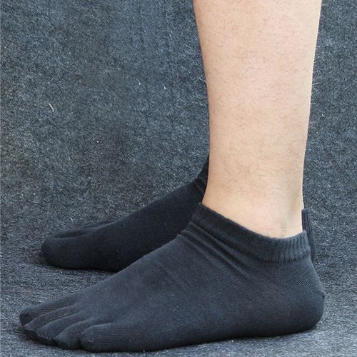 Men Cotton Sport Socks Five Finger Toe Socks (5 Pairs)