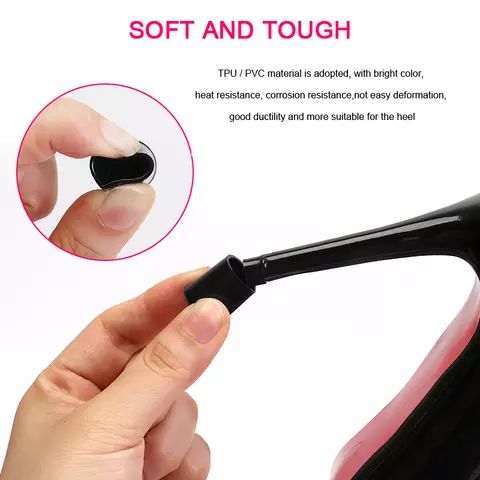 4 Pairs (xs,s,m,L) Of Black Stiletto Heel Protector