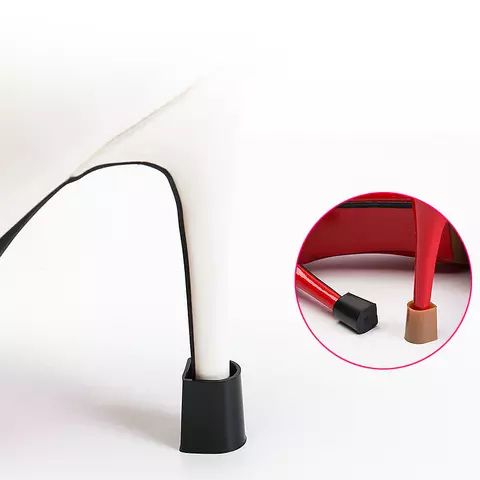 4 Pairs (xs,s,m,L) Of Black Stiletto Heel Protector