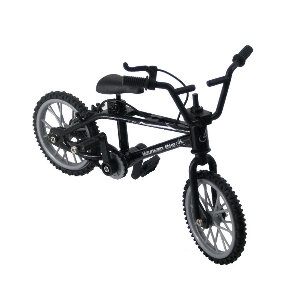 1/18 Diecast Mini Finger Mountain Bike Bicycle Crafts-Black