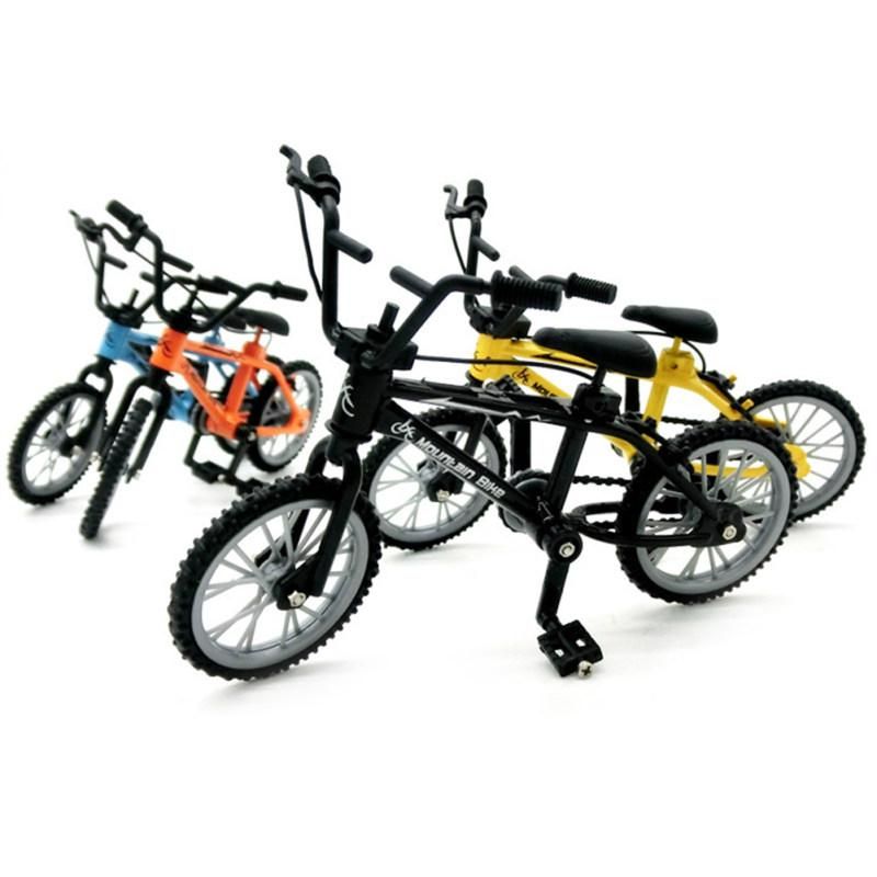 1/18 Diecast Mini Finger Mountain Bike Bicycle Crafts-Black