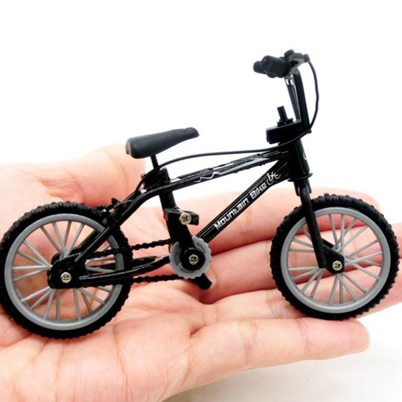 1/18 Diecast Mini Finger Mountain Bike Bicycle Crafts-Black