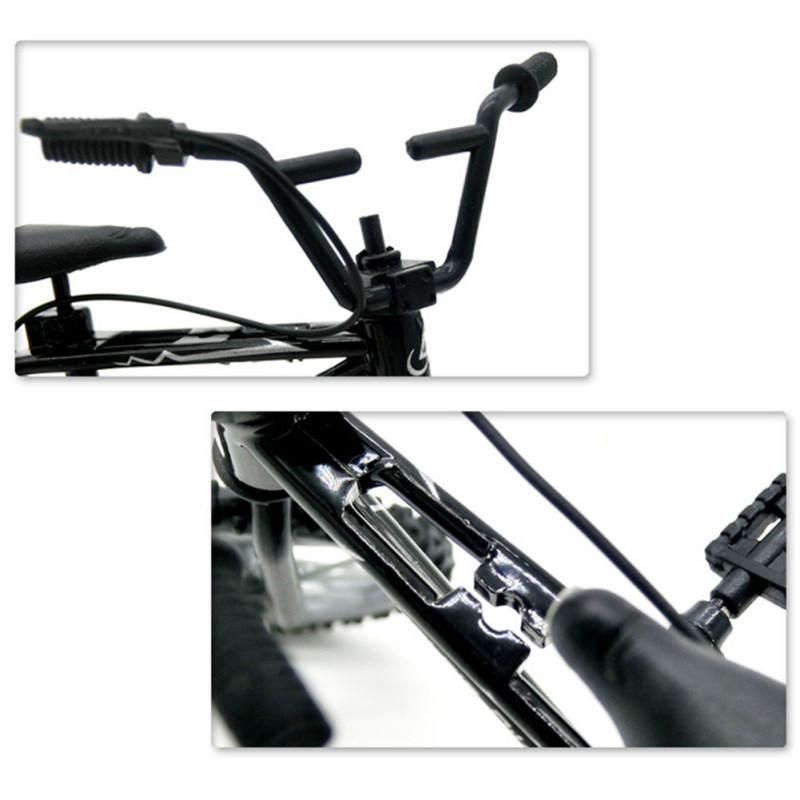 1/18 Diecast Mini Finger Mountain Bike Bicycle Crafts-Black