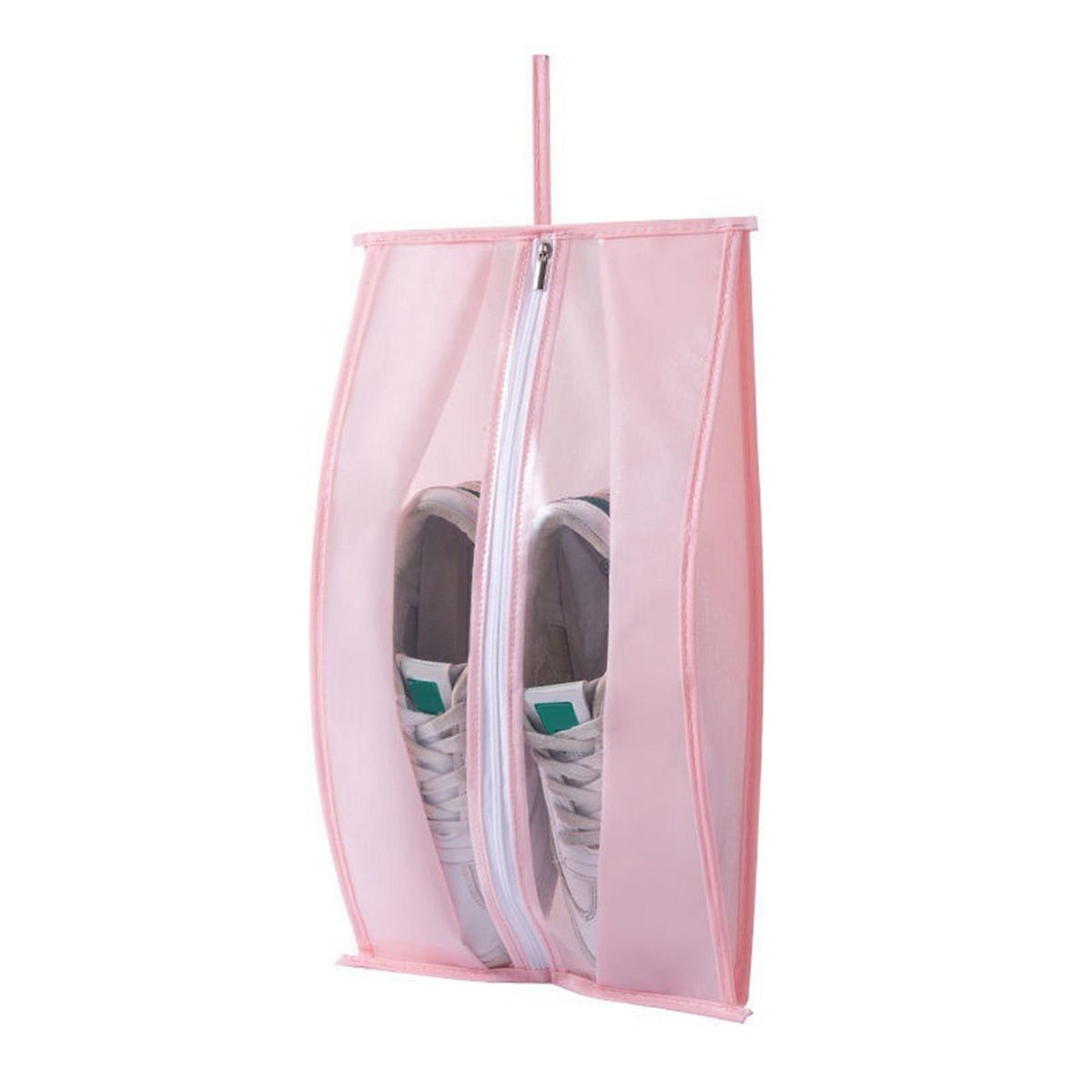 Shoes Pouch Folding Shoes Organizer Slipper Storage Bag Pink