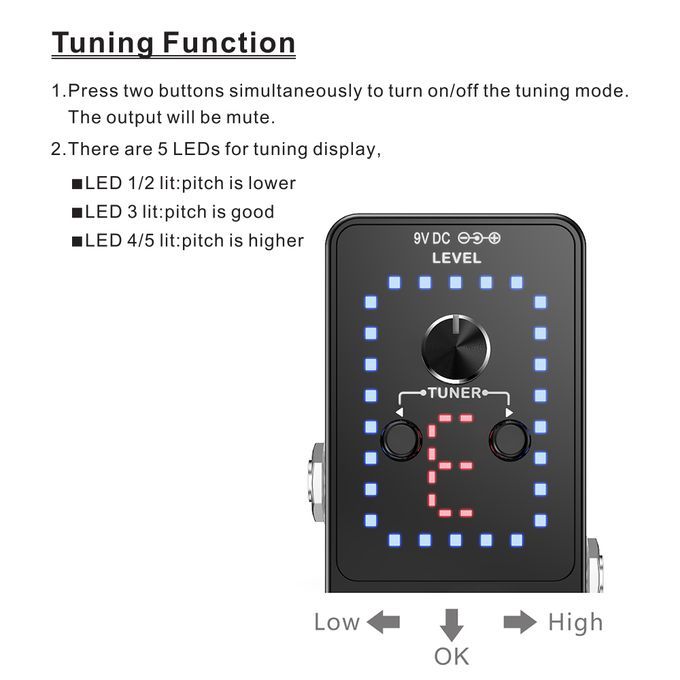 CUVAVE LOOPER PRO Guitar Loop Pedal 9 Loops Total 40-