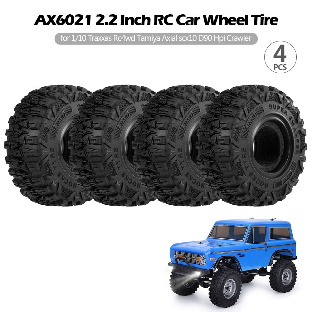 4PCS AX6021 2.2 Inch RC Car Wheel Tire For 1/10 Traxxas Hsp