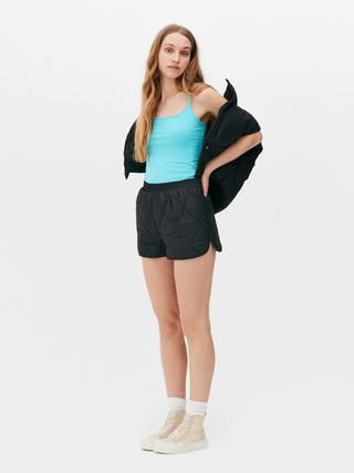 Adjustable Strap Stretch Camisole- Blue