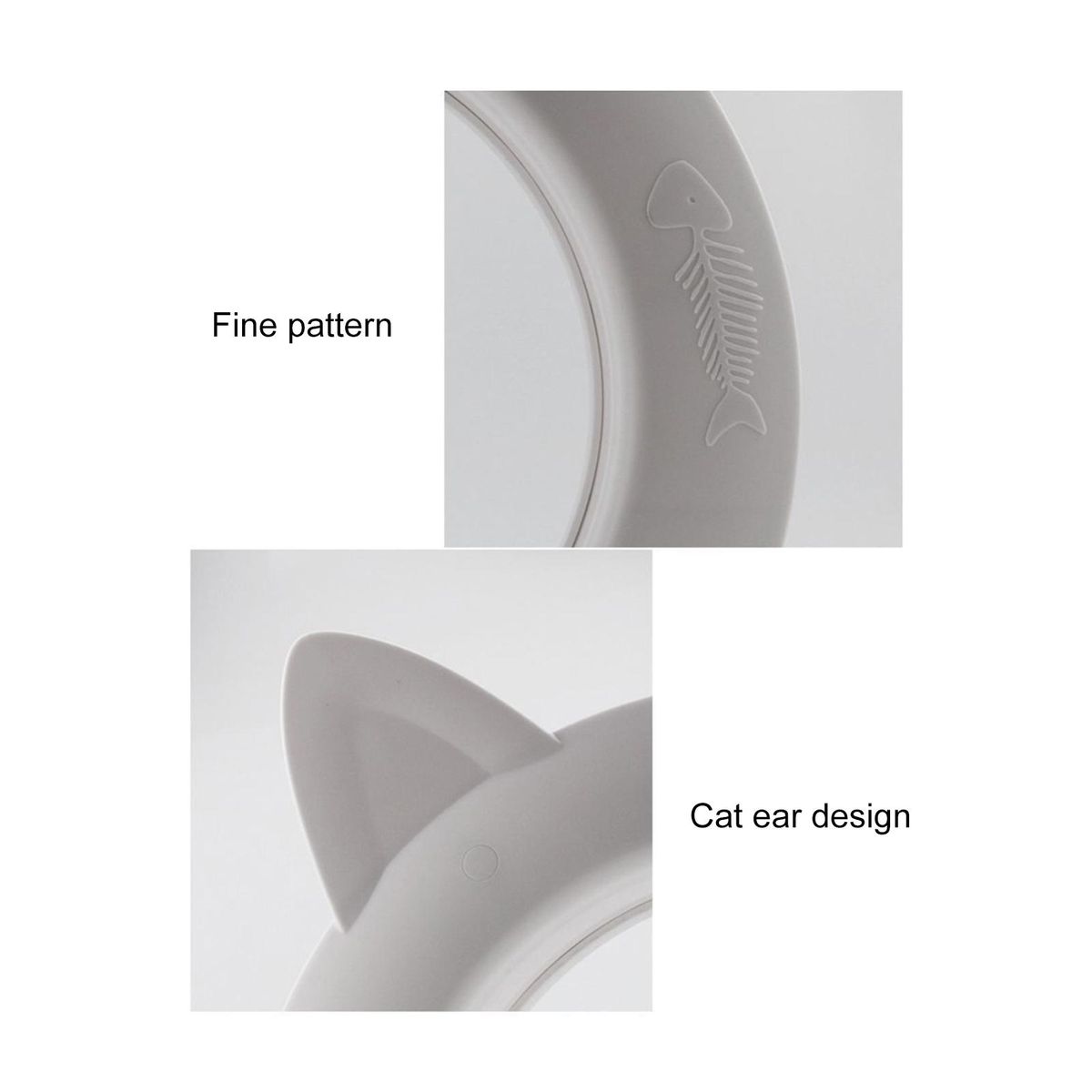 Kitten Door Cat Ears Shape Indoor Pet Kitten Puppy Door White