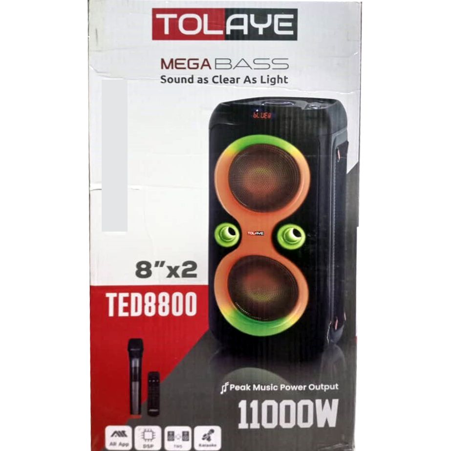 TED-8800 Mega Bass Portable Sound System