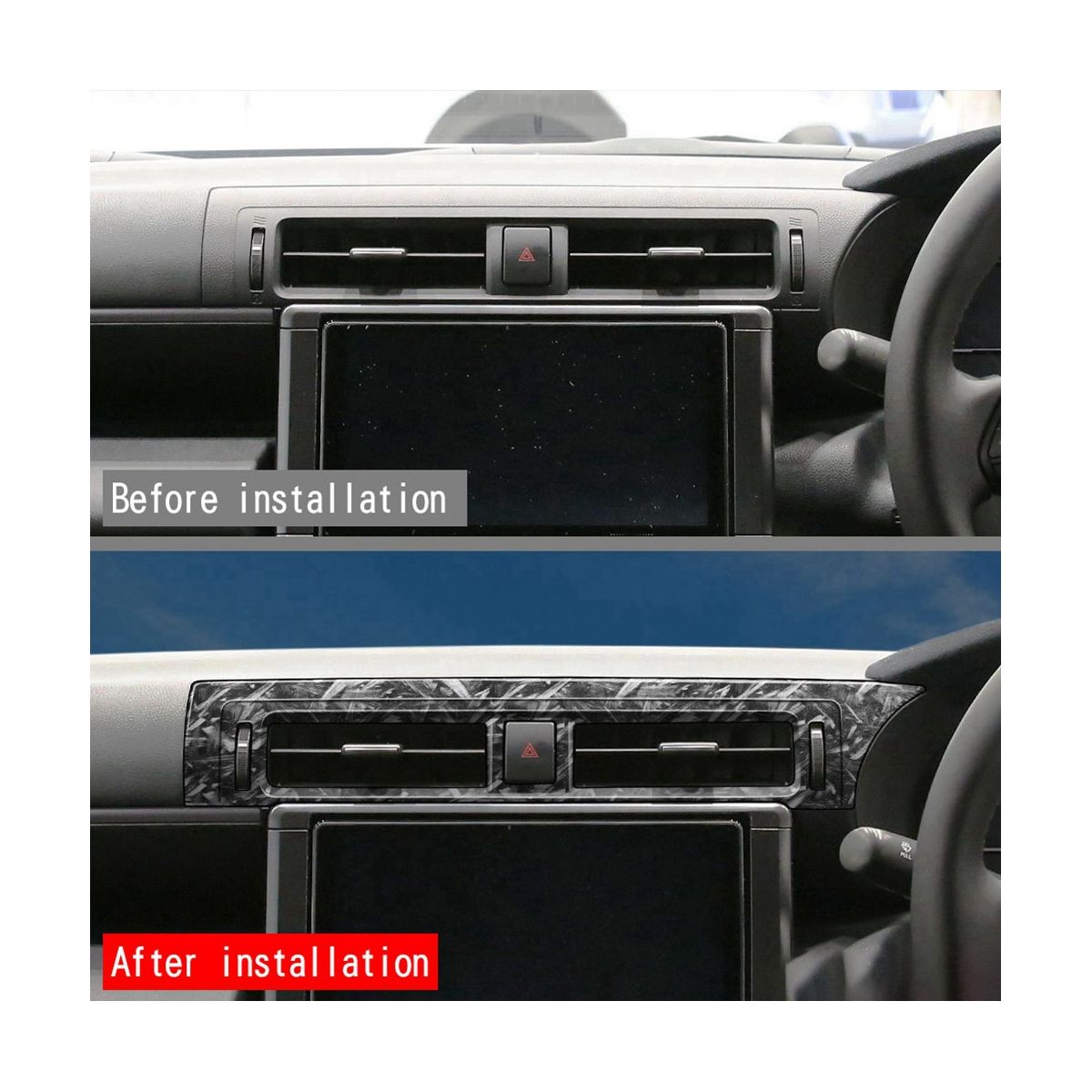 RHD Car Center Console Air Vent A/C Outlet Frame Cover Trim