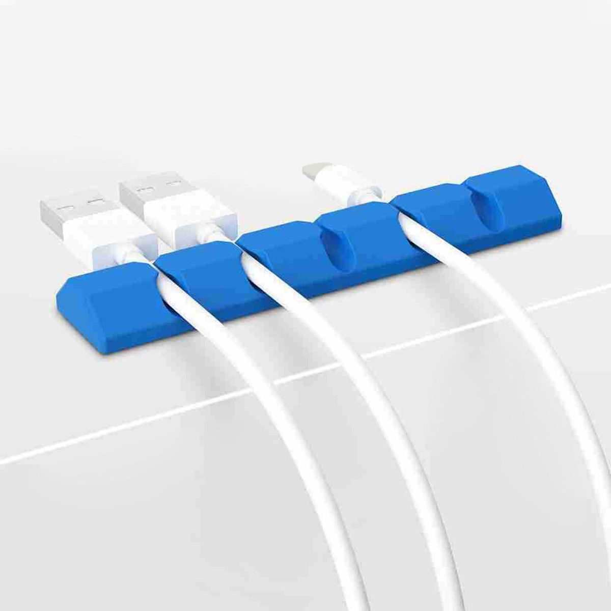 Silicone Cable Clips Cable Organizer Waterproof And Moistureproof Blue