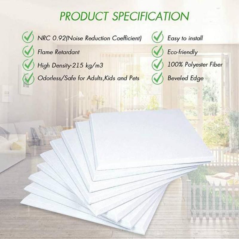 12 Pieces of Acoustic Foam Panels,for Acoustic Treatment of