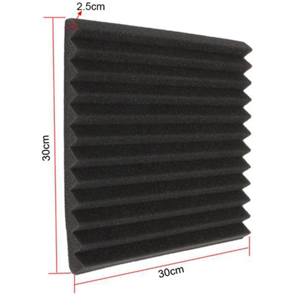 12Pcs Acoustic Foam Board,Studio Wedge Tile,Acoustic Foam 2.