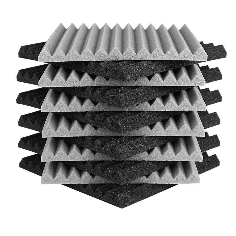 12Pcs Acoustic Foam Board,Studio Wedge Tile,Acoustic Foam 2.