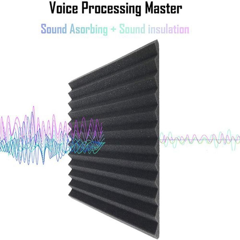 12Pcs Acoustic Foam Board,Studio Wedge Tile,Acoustic Foam 2.