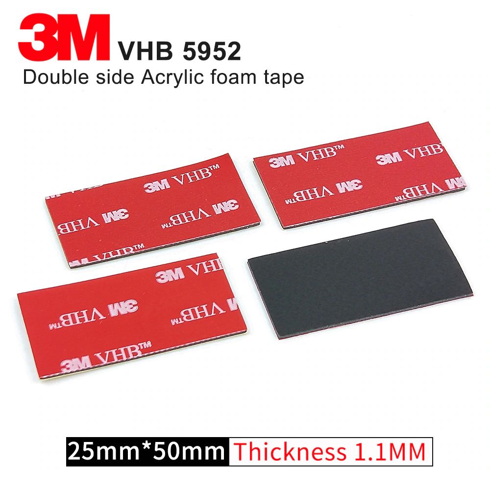 10pcs VHB Heavy Duty Double Sided Adhesive Acrylic Foam Tape
