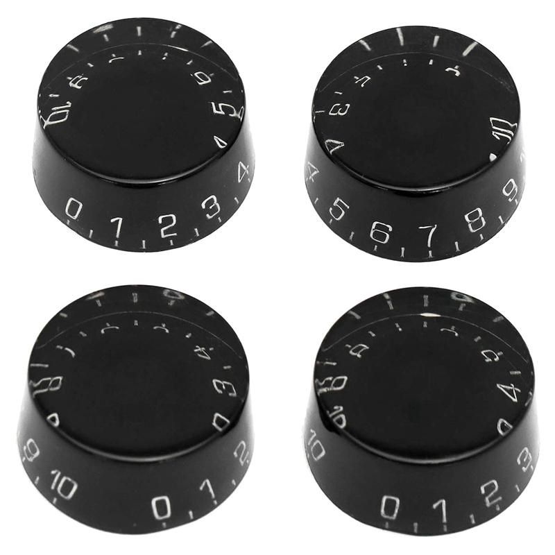 4Pcs Electric Guitar Top Hat Knobs Speed Volume Tone Control Knobs Compatible for LP Style Guitar