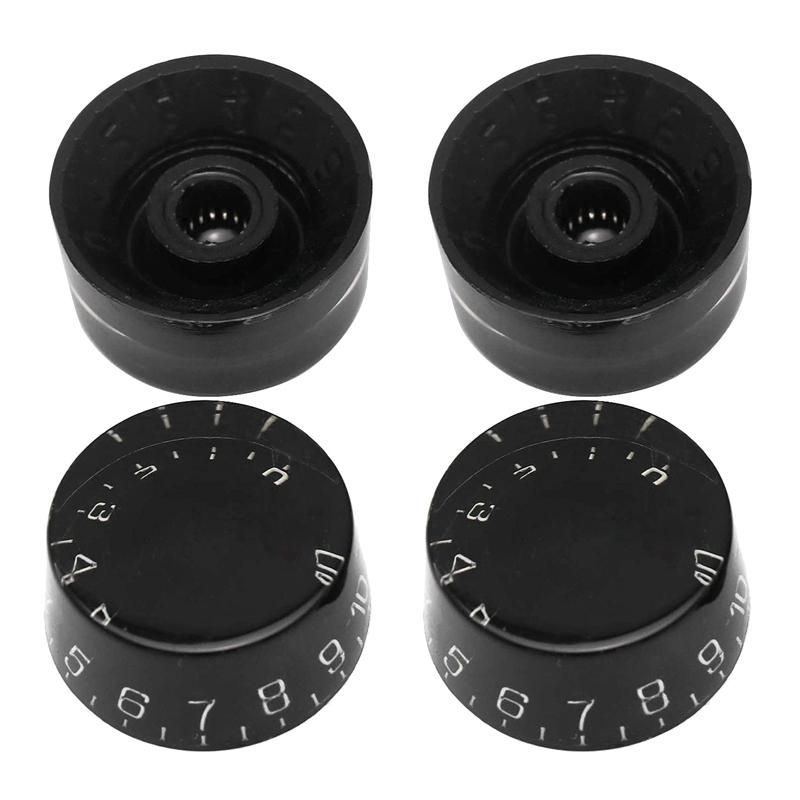 4Pcs Electric Guitar Top Hat Knobs Speed Volume Tone Control Knobs Compatible for LP Style Guitar