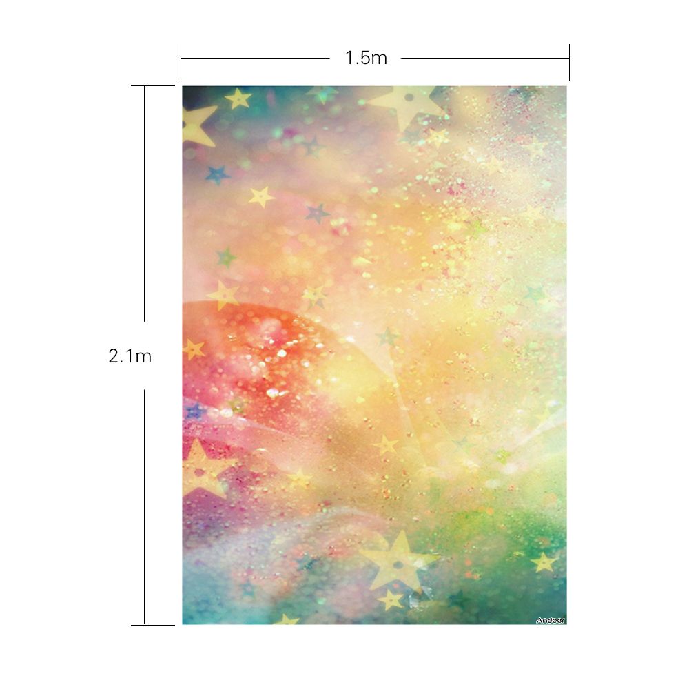 1.5 * 2.1m/5 * 7ft Photography Background Colorful