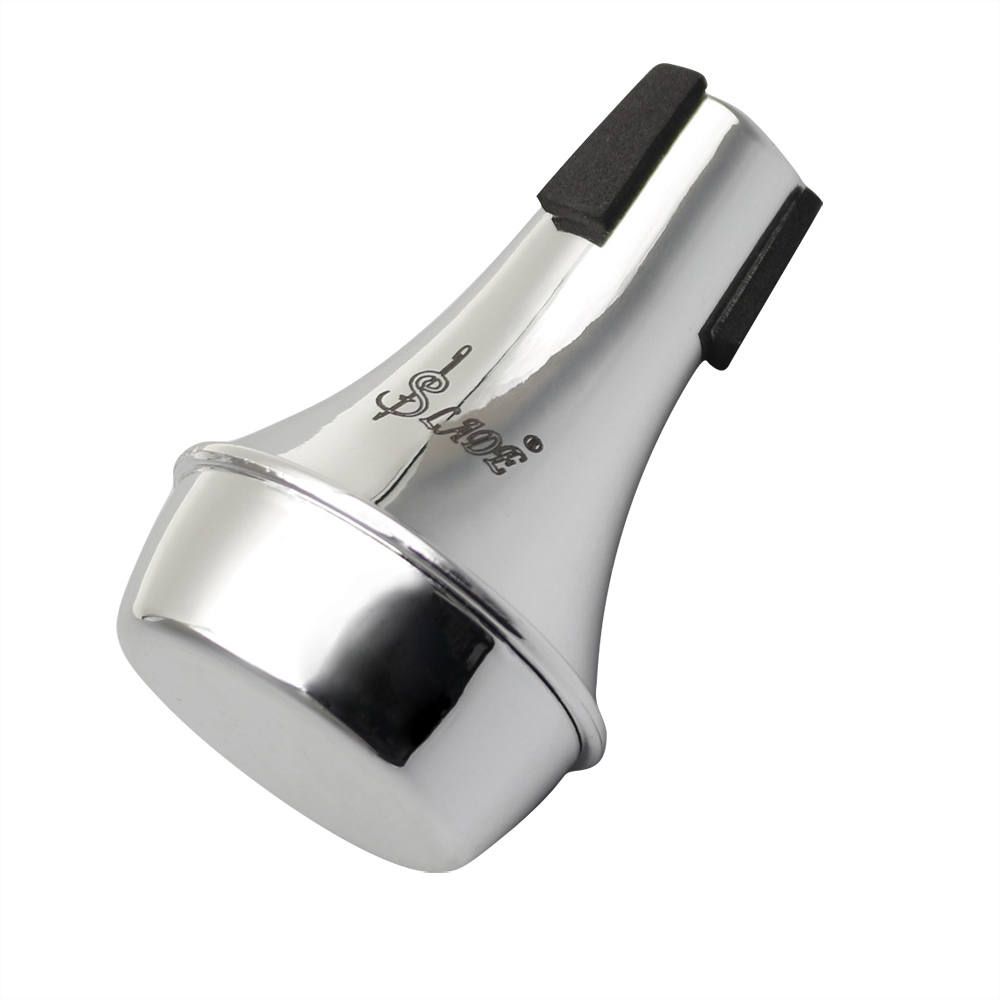 Portable Trumpet Sordino Straight Mute Parts For Music Practice Silver