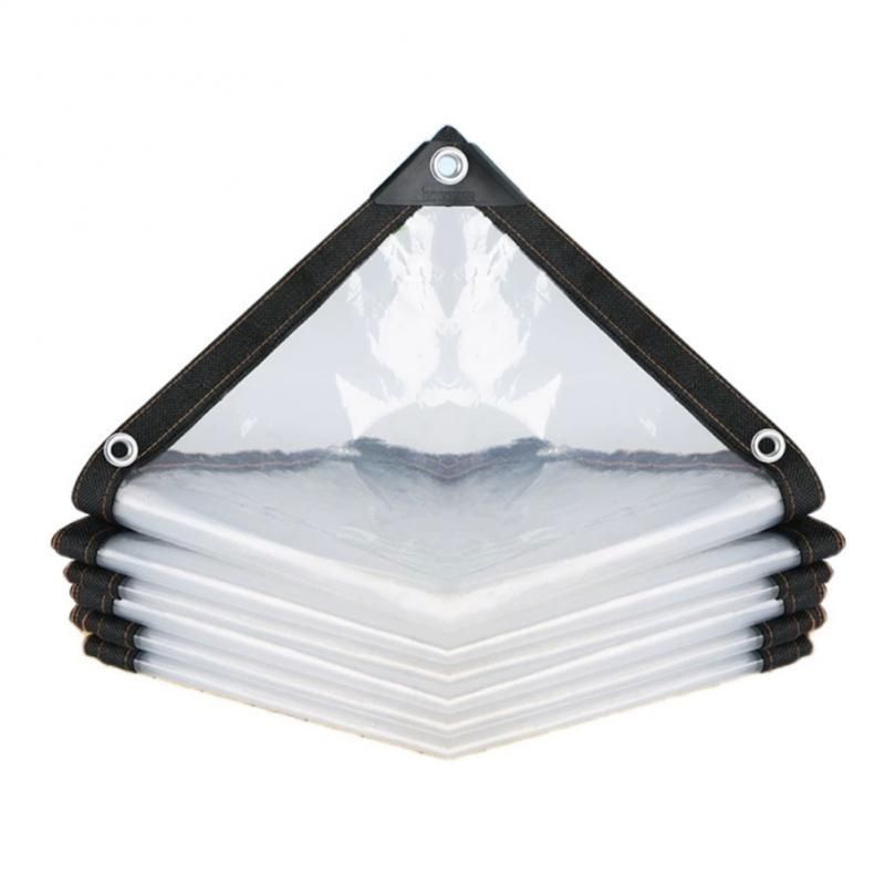 Transparent Rainproof Shade Plastic Film Succulents Insulation Antifreeze Waterproof Plant Cover With Grommets Garden Supplies