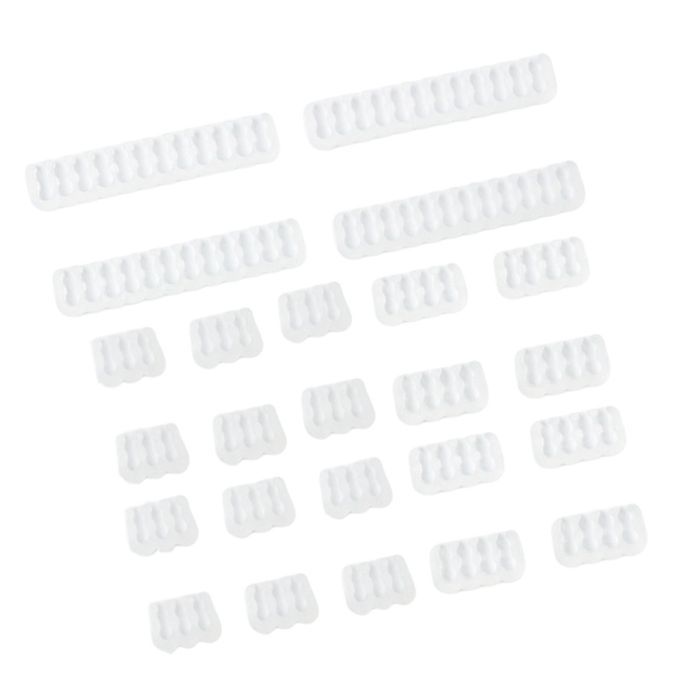 24 Pcs Cable Comb GPU 6 Pin 8 Pin Motherboard 24 Pin For 3.0 To White