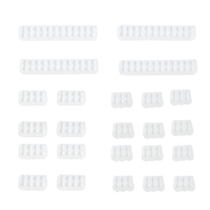 24 Pcs Cable Comb GPU 6 Pin 8 Pin Motherboard 24 Pin For 3.0 To White