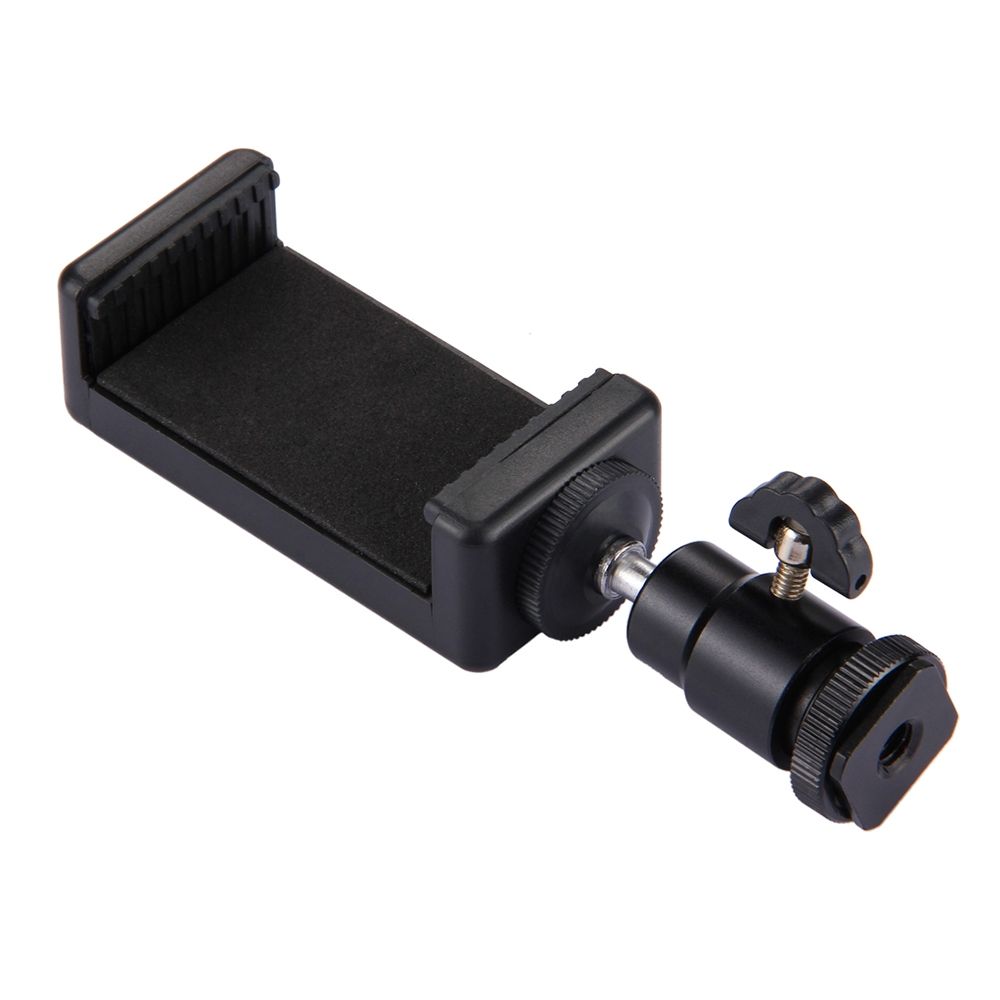 PU214 Hot Shoe Tripod Head Universal Useful 360 Degrees Stable Selfie SticksTripod Mount Stand Clamp For IPhone Smartphones