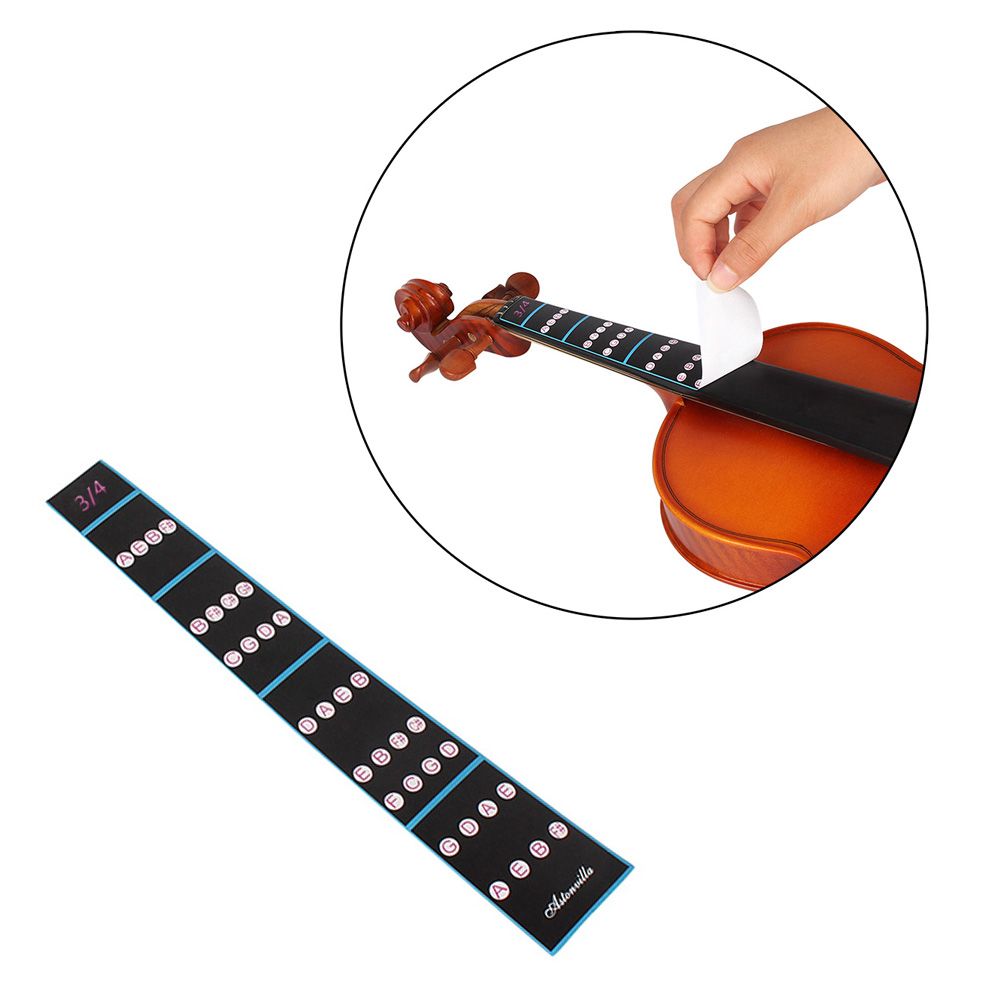 3/4 Violin Fiddle Finger Guide Fingerboard Sticker Label