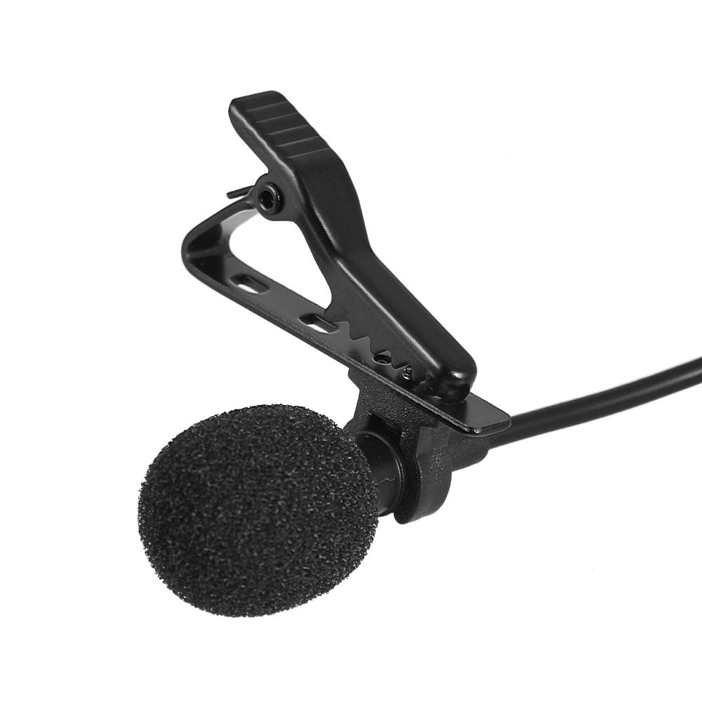 EY-510A Mini Portable Clip-on Lapel Lavalier Condenser Mic Wired Microphone For IPhone IPad Android Smartphone DSLR Camera Computer PC Laptop