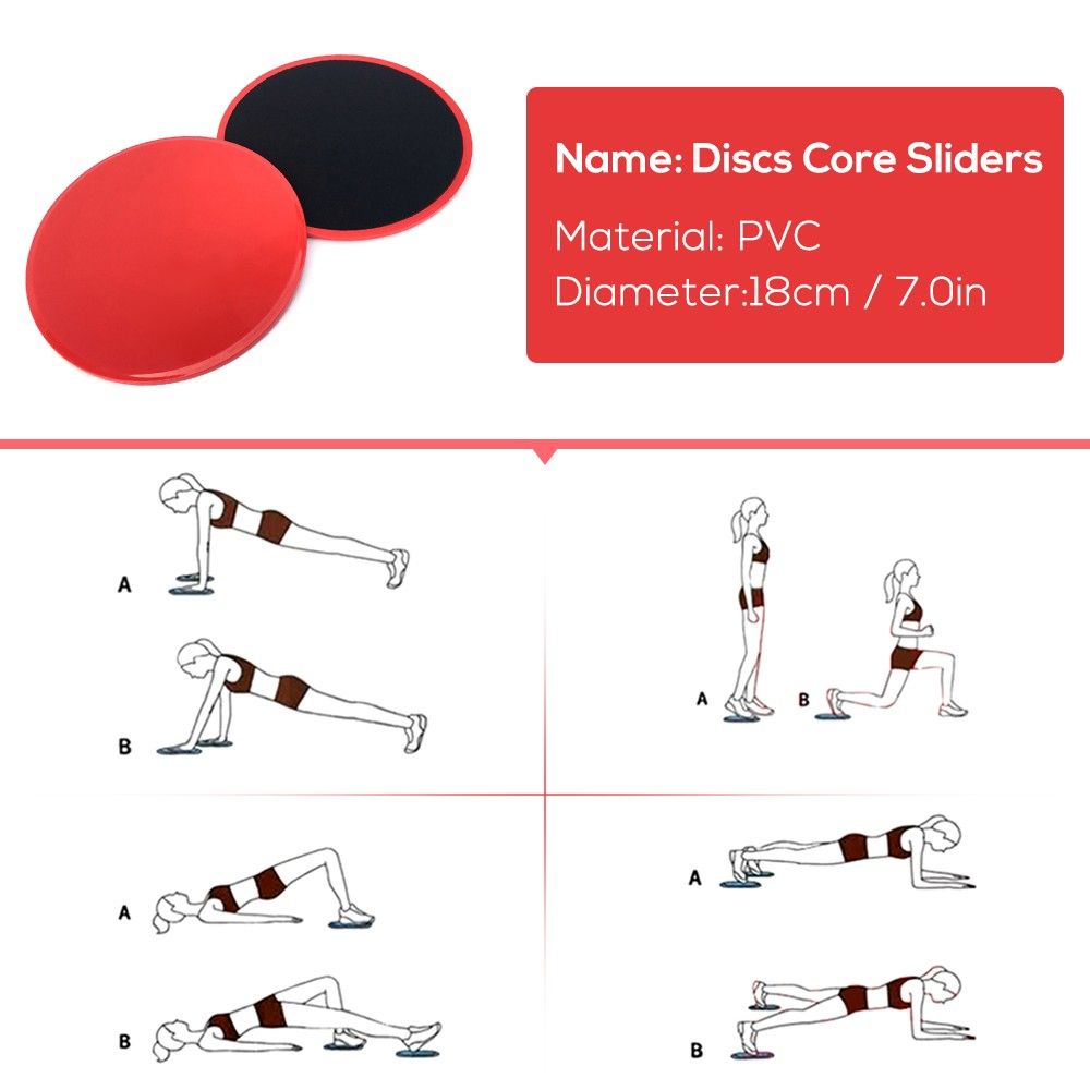 4pcs Yoga Equipment Set Discs Core Sliders Resistance Loop