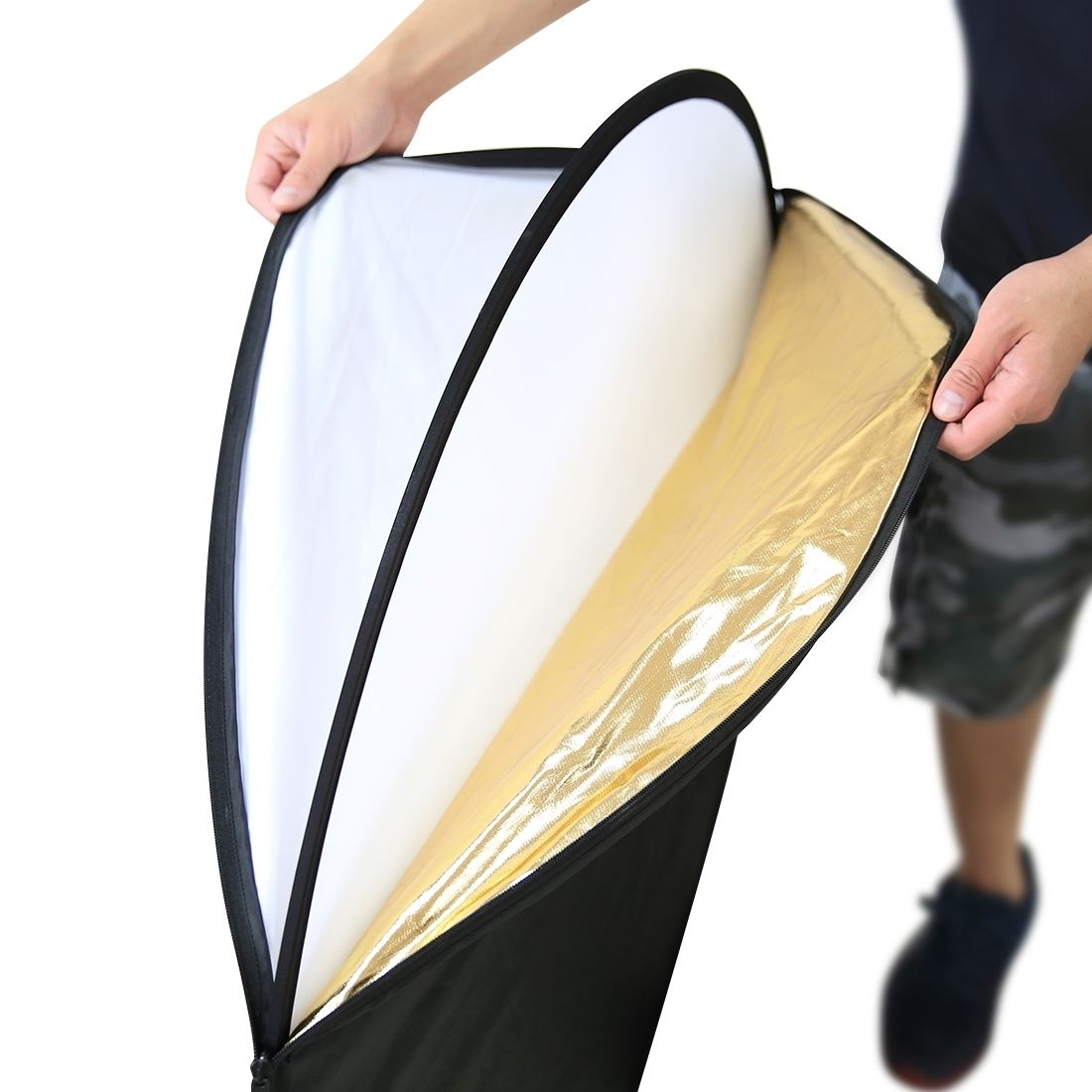 PULUZ 60cm 5 In 1 (Silver / Translucent / Gold / White / Black) Folding Photo Studio Reflector Board