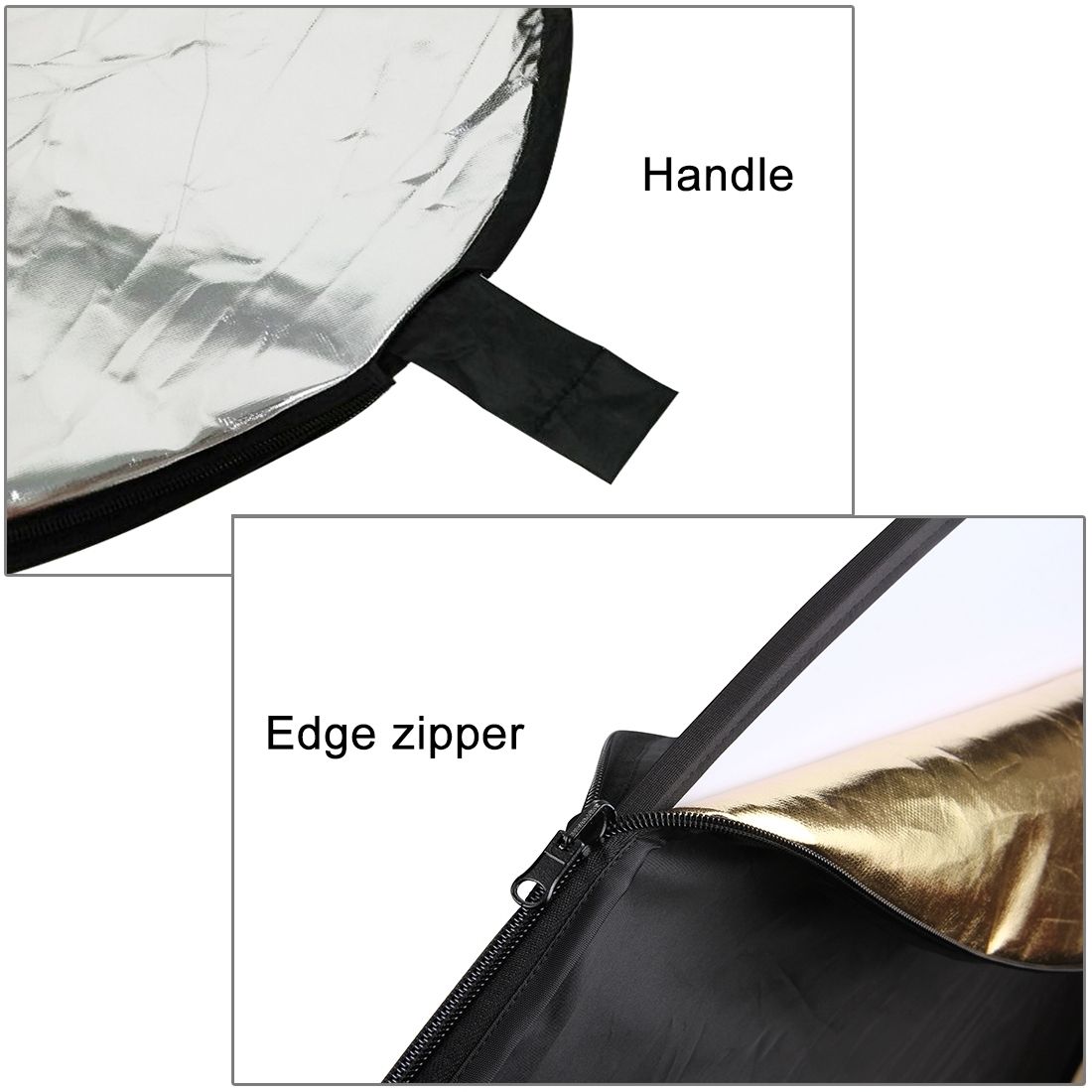 PULUZ 60cm 5 In 1 (Silver / Translucent / Gold / White / Black) Folding Photo Studio Reflector Board