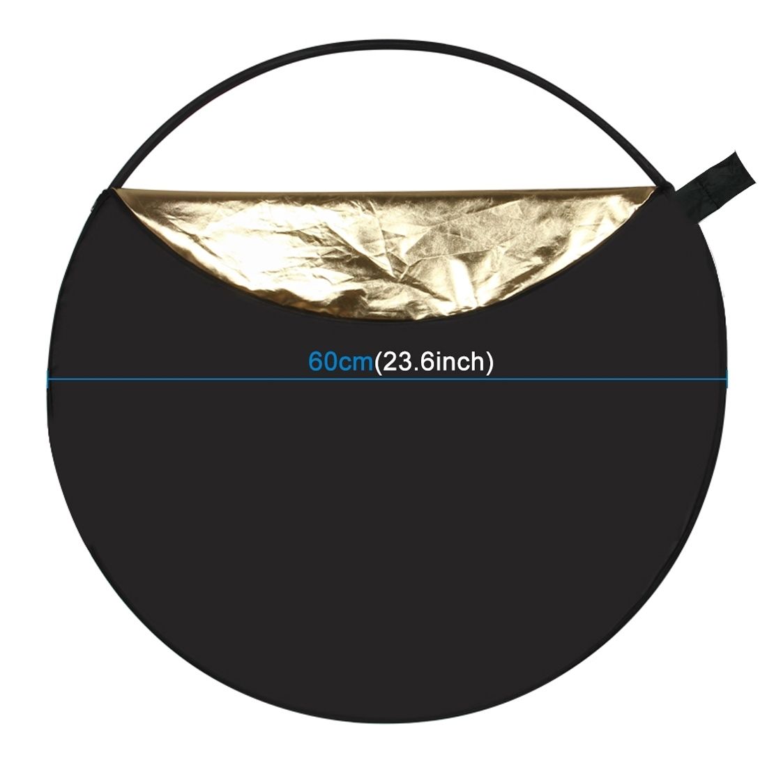 PULUZ 60cm 5 In 1 (Silver / Translucent / Gold / White / Black) Folding Photo Studio Reflector Board