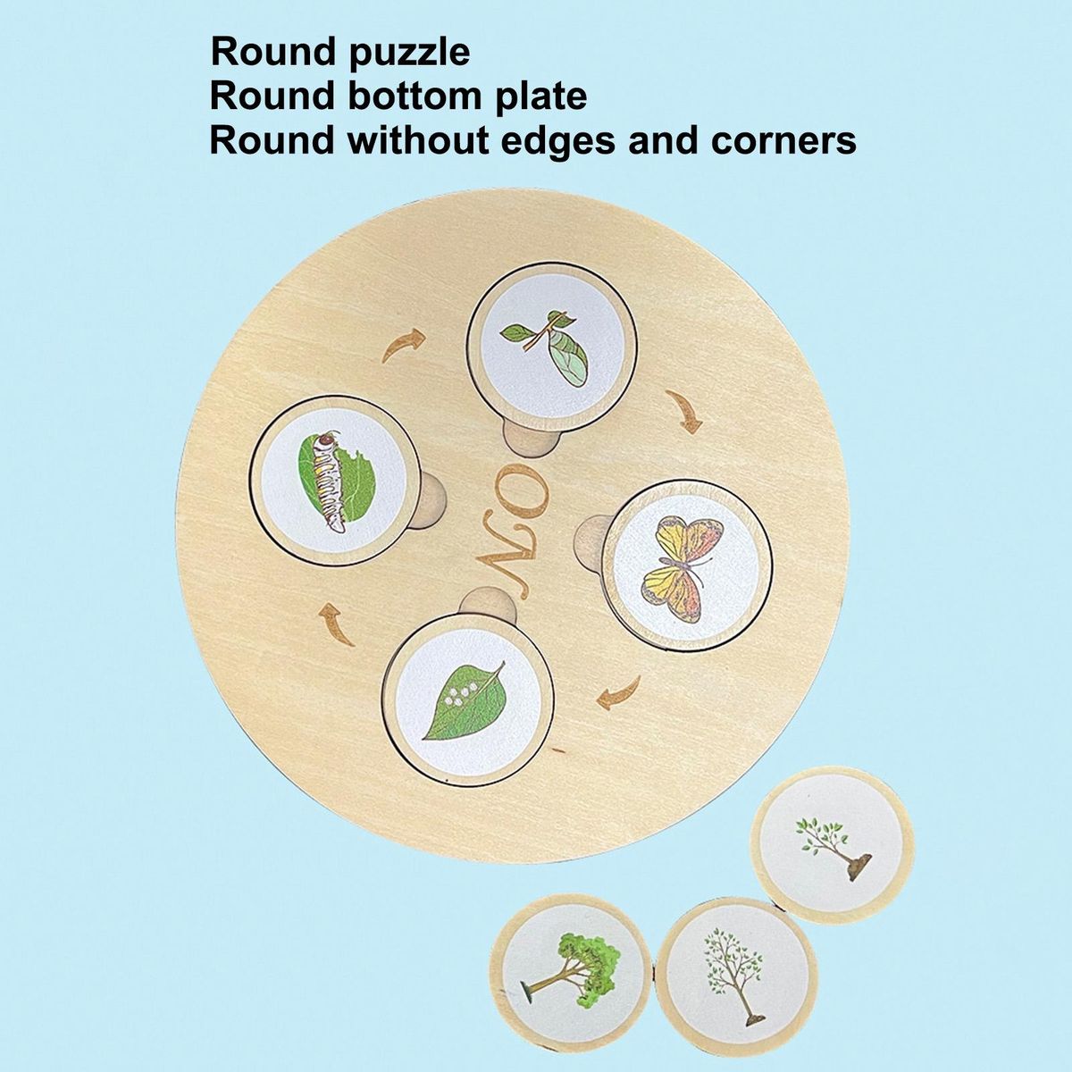 1 Set Animal Growth Cycle Toy Plant Life Cycle Puzzle Model Kit Early Learning Toy
