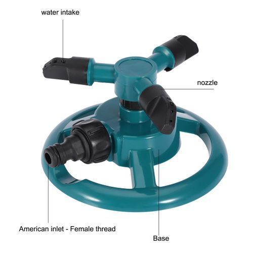 Garden Sprinklers Automatic Watering Grass Lawn Rotating Spray Device
