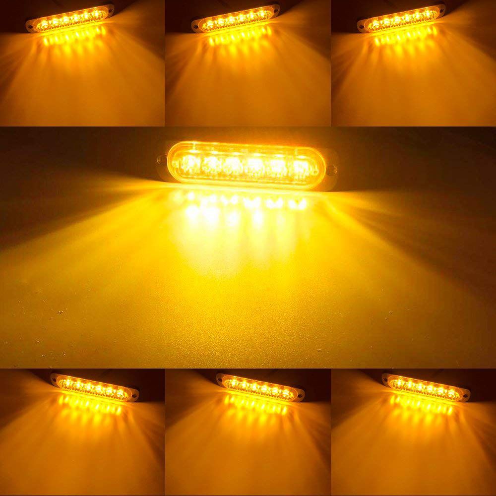 4 PCS Emergency Warning Lights For Vehicles Trucks Emergency