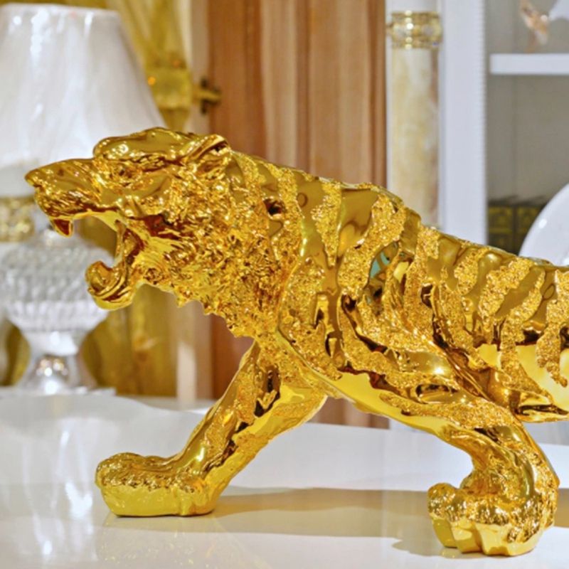 Resin Tiger Chinese Zodiac Tiger Home Decorations