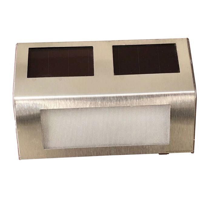 Solar Powered Wall Mount Lamps Outdoor For Garden Pathway Step Orange