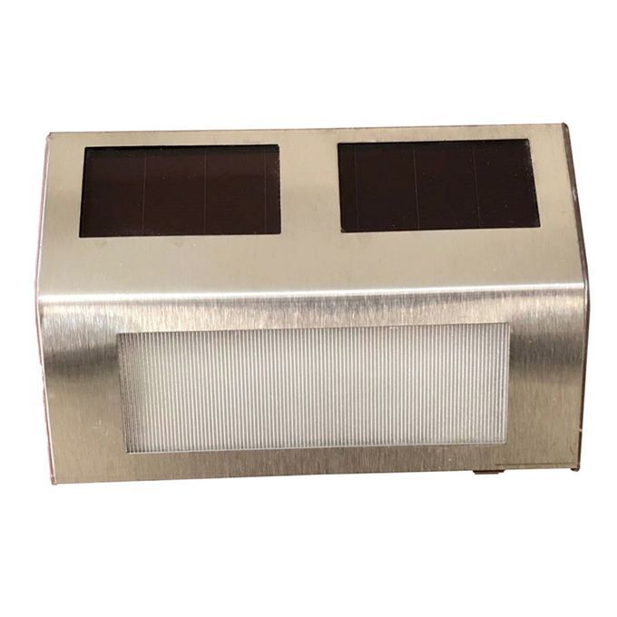 Solar Powered Wall Mount Lamps Outdoor For Garden Pathway Step Orange