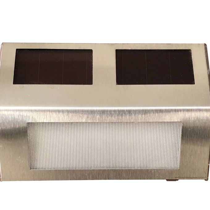 Solar Powered Wall Mount Lamps Outdoor For Garden Pathway Step Orange