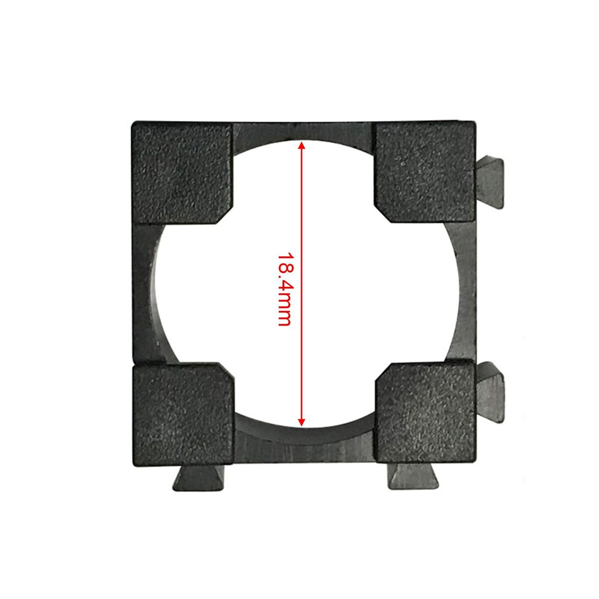 100Pcs 18650 Lithium Battery Pack Bracket Cell Spacer Double Battery Holder Bracket DIY Battery Holder Stand
