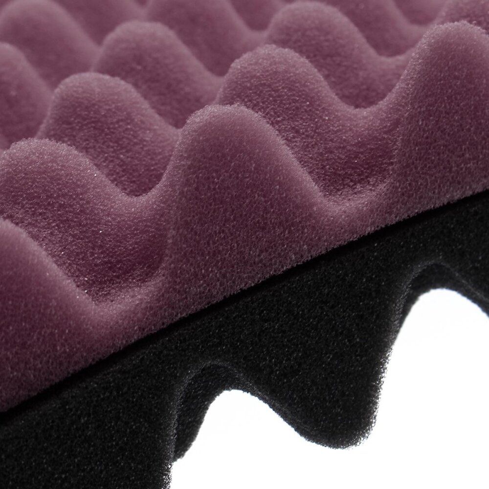 Acoustic Soundproof Sound Stop Absorption Studio Foam 300mmx300mmx30mm 2Pcs 1 Black 1 Coffee