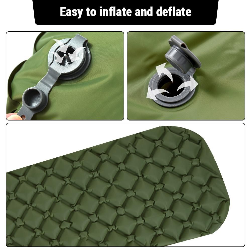 TOMSHOO Camping Sleeping Pad with Pillow Ultralight Inflatable Sleeping Mat Air Mattress for Outdoor Camping Hiking Backpacking Picnics