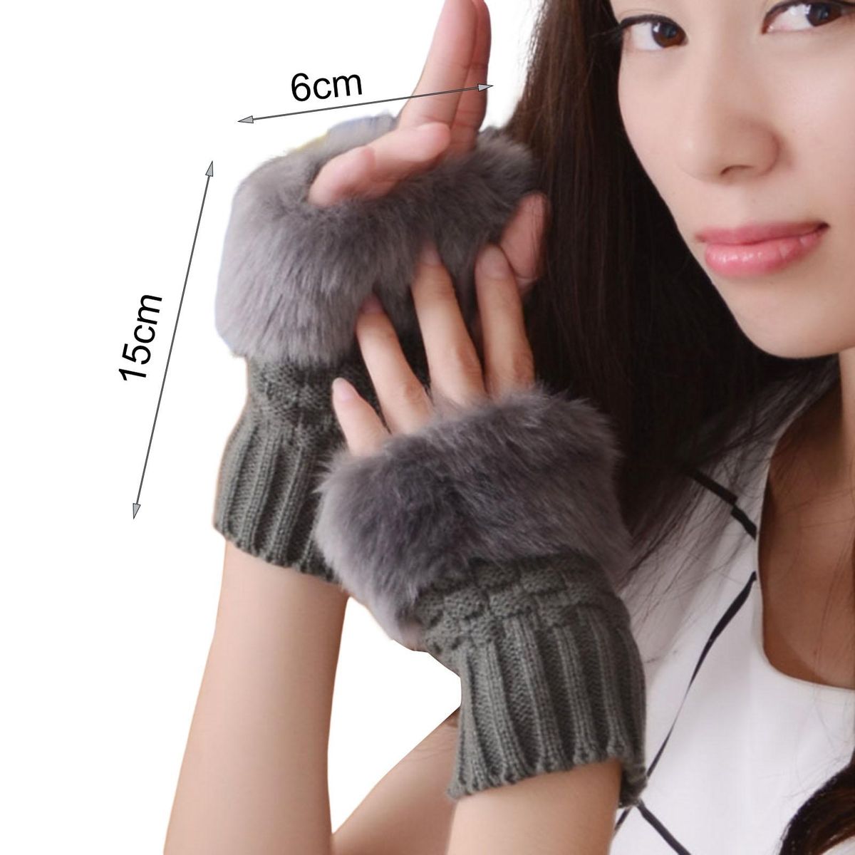 1 Pair Ladies Pure Color Ladies Dark Gray