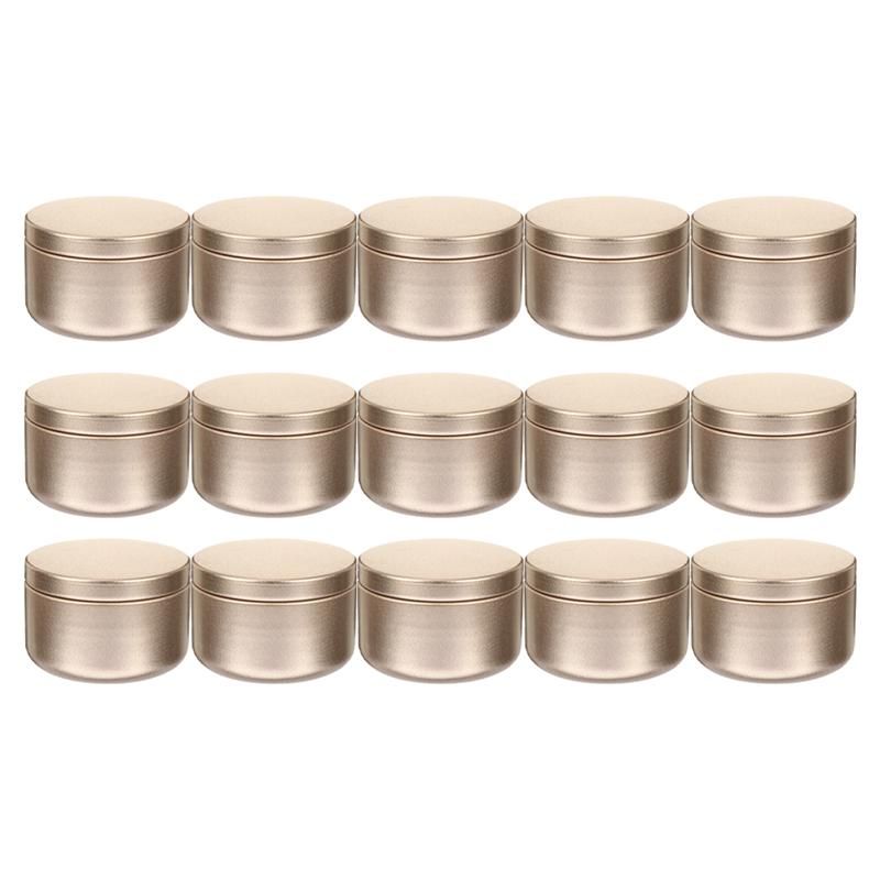 Candle Tin Tins Metal Round Containers Storage Box Empty