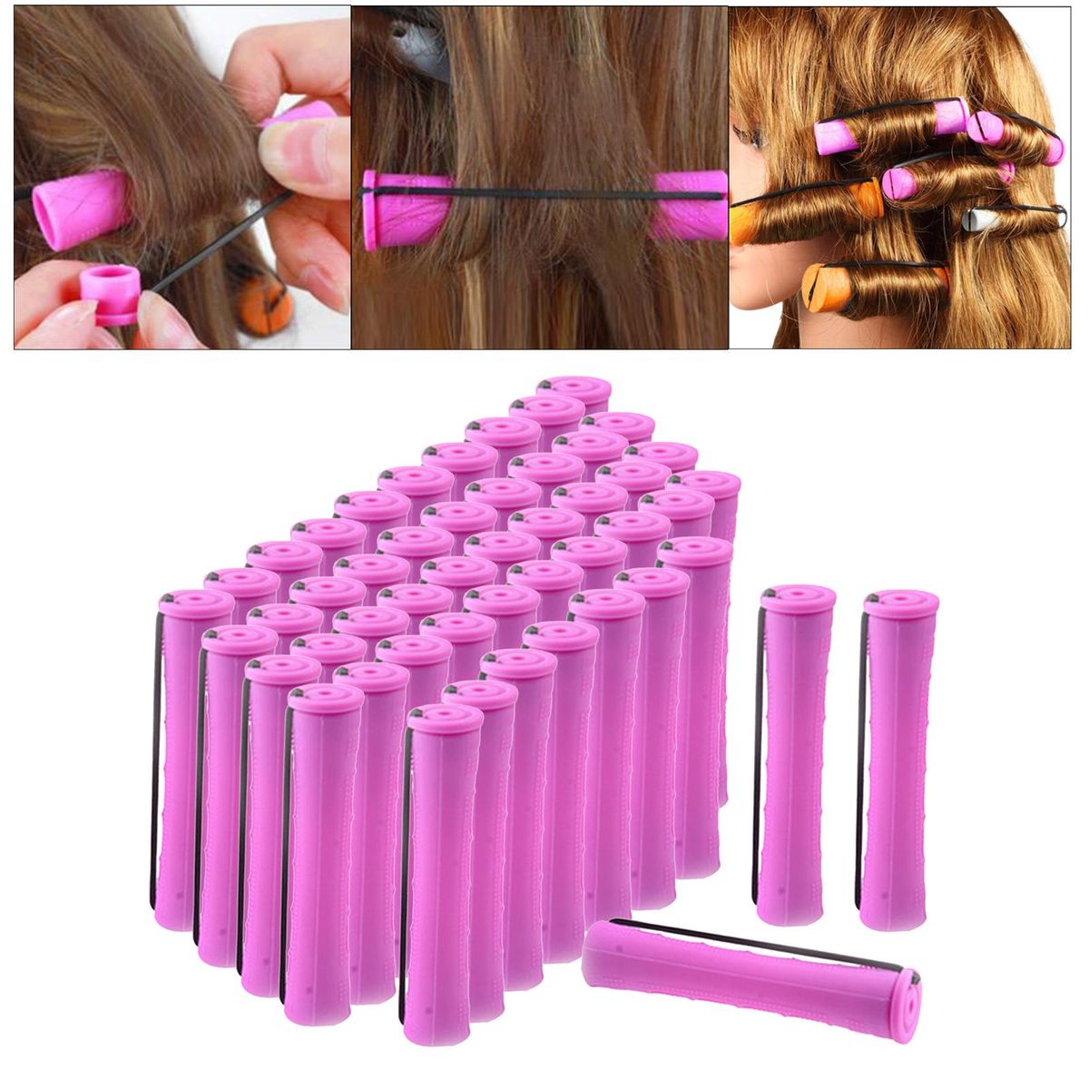 Cold Wave Perm Rods Curling Hair Perming Curlers 1Pack 50Pcs 1.9cm