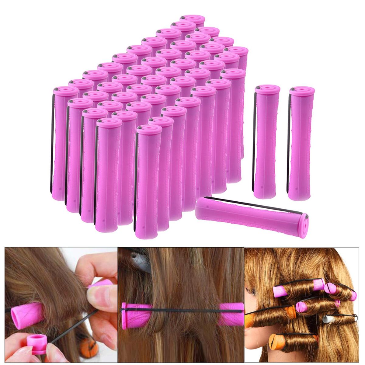 Cold Wave Perm Rods Curling Hair Perming Curlers 1Pack 50Pcs 1.9cm