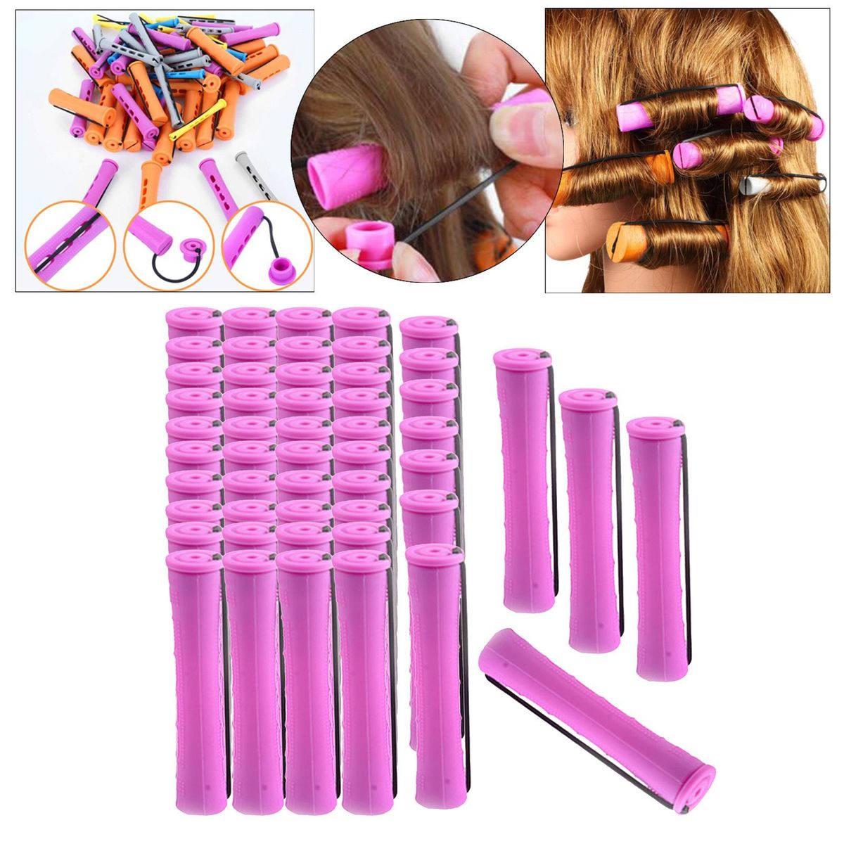 Cold Wave Perm Rods Curling Hair Perming Curlers 1Pack 50Pcs 1.9cm